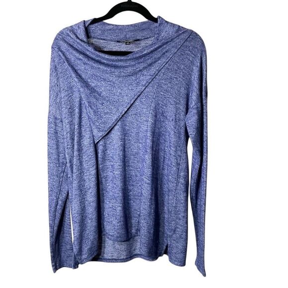 Simply Vera Wang Womens Draped Collar Top Purple Size Medium - Picture 1 of 7